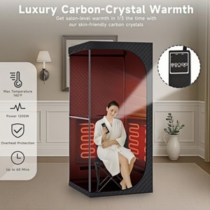 <span class=keywords><strong>Sauna</strong></span> de Infrarrojos Portátil Eléctrica para el Hogar, Terapia de Luz Roja para Todo el Cuerpo, <span class=keywords><strong>Sauna</strong></span> Seca de Lujo <span class=keywords><strong>en</strong></span> Forma de Cubo y Sala de Relajación - Product Image 3