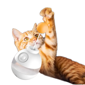 Diskon besar mainan pemberi makan lambat hewan peliharaan Dispenser perawatan tahan bocor untuk kucing & anjing, latihan kecerdasan interaktif bola goyang - Product Image 2