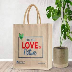 Gama Print Juco Jute Tote Bag New Washable Handbag for Women Wholesale Manufacturer in India Promotional Shopping Bag - Product Image 3