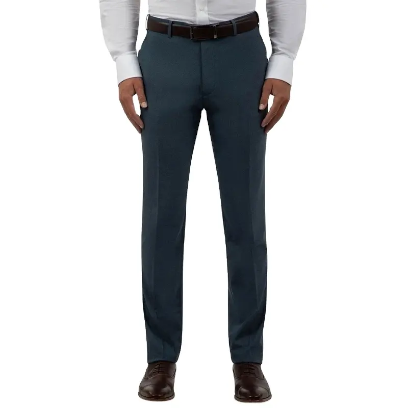 Slim-Fit Comfort Stretch Performance Solid Straight Casual Office Wear Suit Trouser For Men