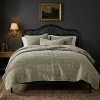 Set Sprei Kasur Ukuran Queen 100% Katun Beludru Rustic 3-Piece, Selimut Nyaman, 1 Selimut (90x96 Inch) 2