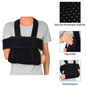 ISO13485 Sertifikalı Chenhai Siyah Medikal Omuz Sabitleyici Kol Askısı Neopren Malzeme Nefes Alabilen Kaymaz Tasarım Tek Beden - Product Image 6