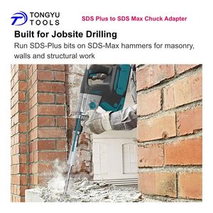 <span class=keywords><strong>Adattatore</strong></span> <span class=keywords><strong>SDS</strong></span> Plus a <span class=keywords><strong>SDS</strong></span> Max per Martello Perforatore con Anello di Bloccaggio in Acciaio Resistente per Martelli Rotanti - Product Image 6