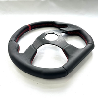 Volant en cuir suédé de style JDM de haute qualité, logo personnalisé universel pour simulateur de course, drift et tuning