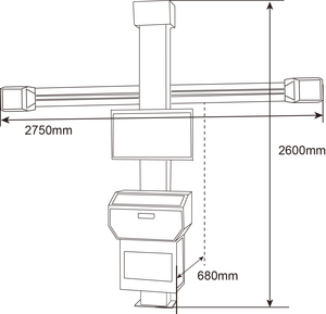 AUTEC ATW-A60 Affichage numérique à double écran <span class=keywords><strong>3D</strong></span> pour l'alignement des roues de voiture 220V - Product Image 2