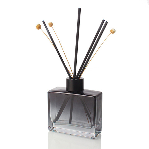 Colourful Fragrance Perfume Scent Aroma Diffuser Bottle With Lids Glass Reed Diffuser Packaging Empty Bottle