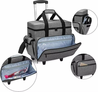 Sac de transport à roulettes détachable pour machine à coudre, en polyester et nylon, personnalisable avec logo, fourni directement par l'usine