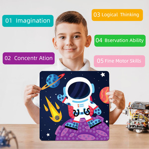 Kit <span class=keywords><strong>di</strong></span> Adesivi Mosaico EVA Personalizzati Fai-da-Te Senza Disordine Arte con Adesivi a Puntini Giocattoli Creativi Tridimensionali per Bambini - Product Image 6