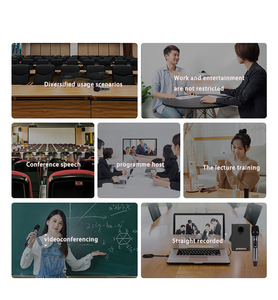 ไมโครโฟนพกพาแบบปลั๊กแอนด์เพลย์ไร้สายสำหรับการแสดงบนเวที KTV แบบสองช่องสัญญาณสำหรับมืออาชีพ - Product Image 5