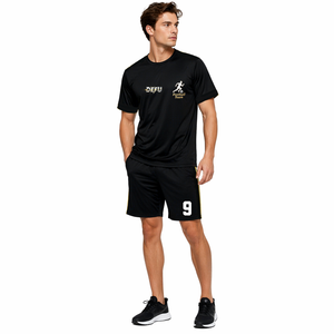 <span class=keywords><strong>Camiseta</strong></span> de Fútbol de la Selección Nacional de México DEFU 2026 26/27, Estampada, 100% Poliéster, Unisex, Cuello Redondo, Negra, 160g - Product Image 1