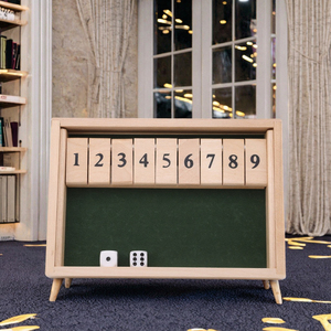 Juego de Mesa Familiar Shut the Box de Doble Cara con 9 Números, Tablero de Madera, Juego de <span class=keywords><strong>Dados</strong></span> <span class=keywords><strong>para</strong></span> Pub o Bar, de 5 a 7 Años - Product Image 2
