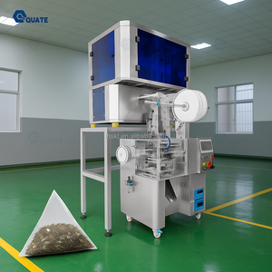 เครื่องบรรจุถุงชาไนลอนแบบพีระมิดอัตโนมัติพร้อมเชือกและแท็กสำหรับใช้ในธุรกิจขนาดเล็ก - Product Image 1