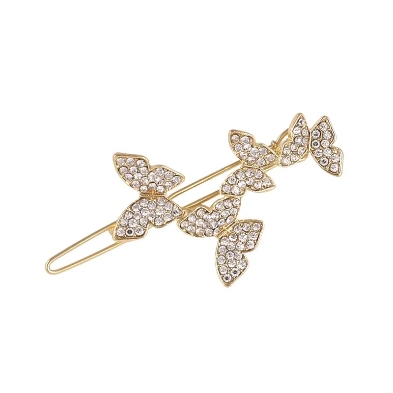 Wholesale Hair Clips The New 2021 Sale Butterfly Shape Hair Clips Fashion A Word Clip For Girl