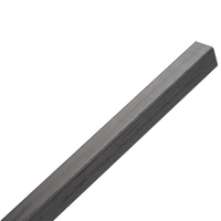 Tige en fibre de carbone solide Pultruded Carbon Fiber Square Bar Rods Sticks Poles