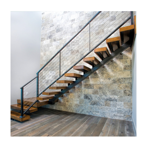 <span class=keywords><strong>Escalera</strong></span> de madera de acero interior moderna Escaleras en forma de L <span class=keywords><strong>Precio</strong></span> - Product Image 3