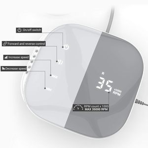 Vente en gros 2025 Ponceuse à ongles professionnelle avec 4 embouts 35000 tr/min en plastique Moteur brossé 30W pour salon - Product Image 2