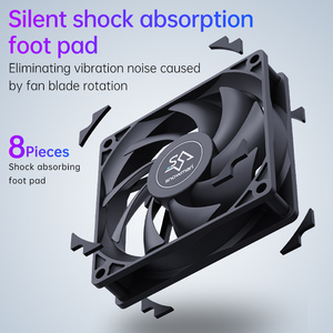Snowman PC Quạt Làm Mát 120Mm Tủ Mát Cao Khối Lượng Không Khí Quạt Máy Tính Để Bàn PC Trường Hợp <span class=keywords><strong>Fan</strong></span> Cooler - Product Image 6