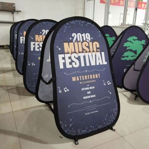 Custom Vintage Pop up a Frame Banners with Zinc-plated Steel Frame Polyester Material Tension Screen <b>Backdrop</b> Logo and <b>Stand</b> - Product Image 4