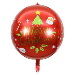 22 pollici 4d <span class=keywords><strong>buon</strong></span> <span class=keywords><strong>natale</strong></span> <span class=keywords><strong>Feliz</strong></span> <span class=keywords><strong>Navidad</strong></span> babbo <span class=keywords><strong>natale</strong></span> palloncini rotondi a forma quadrata Globos in lamina di elio per la decorazione natalizia - Product Image 5