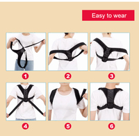 Correcteur de posture réglable Star, ceinture de soutien dorsal respirante en néoprène, correction de la kyphose des épaules et de la clavicule pour adultes