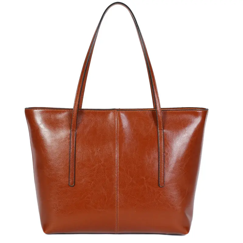 New Custom High Quality Fashion Luxury Ladies Designer Bag Shoulder Brown Leather Women Tote Hand Bags Lady Handbag