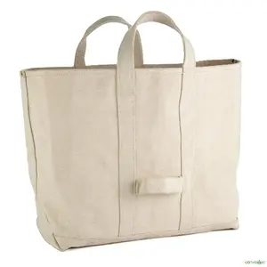 100% cotone organico GOTS certificato maniglia promozione shopping personalizza Logo progettazione borse con manico multiuso per l'acquisto