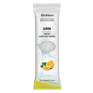 Biokleen 21x21cm serviette blanche douce humide en coton éponge <span class=keywords><strong>pour</strong></span> le visage et <span class=keywords><strong>les</strong></span> <span class=keywords><strong>mains</strong></span>, nettoyage avec parfum, serviette humide en coton - Product Image 2