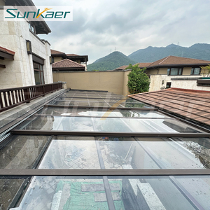 Enceintes rétractables à <span class=keywords><strong>prix</strong></span> d'usine housse de pluie pour auvent toit de balcon toit électrique en polycarbonate toit en bâche rétractable - Product Image 3
