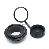 Valve d'eau en plastique noir TPU/PVC à bonne étanchéité pour sac à eau d'escalade, bouchon pour sacs de piscine