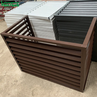 Couvercles AC personnalisés unité extérieure murale en aluminium climatiseur couvercle de persienne AC