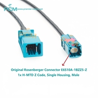 Câble Ethernet automobile MATENet mâle vers H-MTD mâle Gigabit 1000BASE-T Original Rosenberger E6S10A-1BZZ5-Z vers TE 2302461-9 Plug