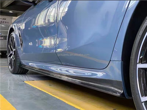 M8 V stile minigonne laterali in fibra di carbonio estensione per <span class=keywords><strong>BMW</strong></span> <span class=keywords><strong>serie</strong></span> <span class=keywords><strong>8</strong></span> M8 F91 F92 F93 lato labbro 2019 + - Product Image 6
