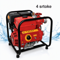 Pompe à eau à essence haute pression 60m 6,8 kW monocylindre 4 temps refroidie par air 65 mm en alliage d'aluminium entièrement automatique auto-amorçante OEM