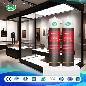 Oferta Especial de Adhesivos MOQ, Sellador de Silicona Acetoxi de Baja Emisión de COV y Resistencia al Calor para Unión y Sellado de Vidrio, Cemento y Madera - Product Image 1