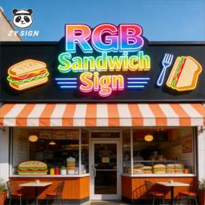 Insegne Luminose a LED 3D Personalizzate Moderne, Colorate, per Decorazione Ufficio, Illuminazione Edifici, Innovazione, Uso Automobilistico, IPX4 - Product Image 2