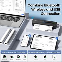 Phomemo M832 A4 Printer Dokumen Thermal Nirkabel Portabel 300DPI Resolusi Tinggi 2600mAh Isi Ulang Tanpa Tinta untuk Bisnis