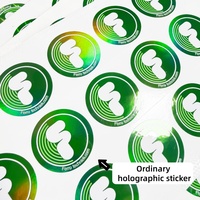 Autocollants personnalisés en vinyle holographique à motif quadrillé, décalcomanies irisées pour logo de marque avec texture quadrillée pour l'artisanat de bougies
