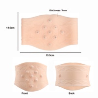 Ceinture de soutien lombaire en silicone avec massage magnétique, soutien abdominal, thérapie magnétique, bandage lombaire, ceinture dorsale
