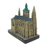 Souvenir touristique personnalisé célèbre bâtiment statue modèle résine miniature 3d bâtiment figurine