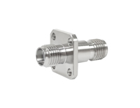 Adaptateur coaxial RF WSARK SMA femelle à 4 trous pour montage sur panneau, en acier inoxydable, faible VSWR, pour test micro-ondes et communication sans fil