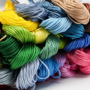 Hilos de Bordar de Algodón para Punto de Cruz Hechos a Mano, 24 Colores, 8m - Product Image 4