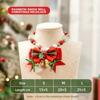 Collier de Noël pour animaux de compagnie Zoyi, collier mignon pour chat avec clochettes, nœud papillon, accessoire pour le cou des chats et des chiens