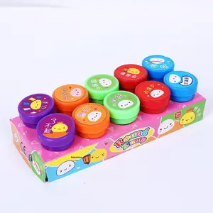 10 boîtes <span class=keywords><strong>de</strong></span> sceau <span class=keywords><strong>de</strong></span> louange créatives mignon dessin animé <span class=keywords><strong>animaux</strong></span> sceaux en plastique maternelle enseignant récompense timbres pour les enfants - Product Image 6