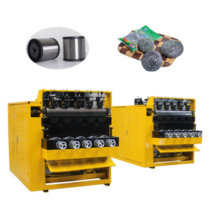 Machine de fabrication de boules de fil métallique en acier inoxydable 410 pour le nettoyage des casseroles, tampons à récurer en métal, éponges à récurer en <span class=keywords><strong>laine</strong></span> d'acier, pour la vaisselle de cuisine, à prix abordable - Product Image 1