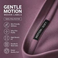 Étiquettes personnalisées en polyester tissé irisé, bords découpés au laser, options multi-formes pour vêtements, chaussures, sacs - Transfert thermique/Sérigraphie