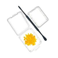 Petite boîte carrée transparente en plastique mini boîte de rangement, logo personnalisable