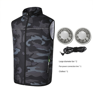 Ropa con aire acondicionado, protector solar de verano, ropa de aire acondicionado, <span class=keywords><strong>chaleco</strong></span> de refrigeración con ventilador, ropa a prueba de rayos UV - Product Image 1