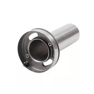 Stainless Steel Car Exhaust Muffler Silencer With Round Tip New Condition Metal Filter Cylinder