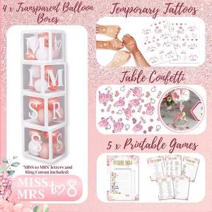 زينة حفلات الزفاف، بالونات، وشاح العروس، طوق رأس، خلفية للتصوير، مستلزمات لتزيين حفلات الخطوبة والزفاف - Product Image 5