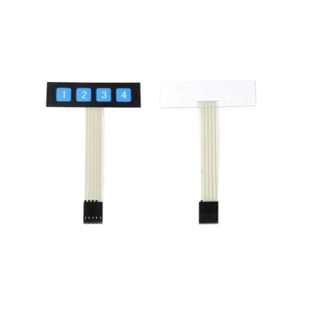 Large keys 1*4  Matrix keyboard  Single chip microcomputer external expansion keyboard  Membrane keyboard